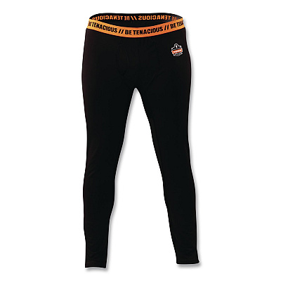 ergodyne N-Ferno 6480 Midweight Base Layer Pants, 4X-Large, Black (40808)