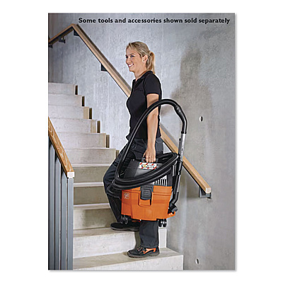 Turbo I Wet/Dry Vacuum/Dust Extractor, 5.8 gal Tank Capacity, Orange/Black (92035236090)