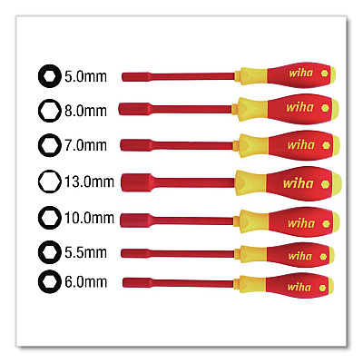 7-Piece Insulated SoftFinish Metric Nut Driver Set (32293)