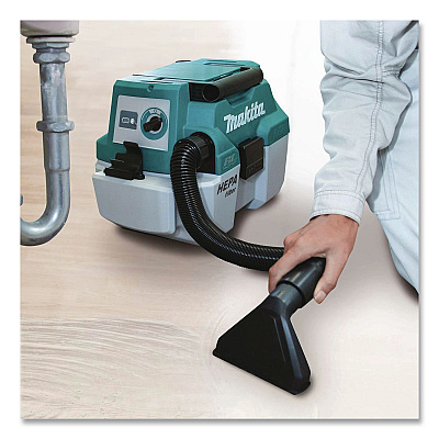 LXT 18 V Li-Ion HEPA Dust Extractor/Vacuum (Tool Only), 2 gal Tank Capacity, Black/Teal/White (XCV11Z)