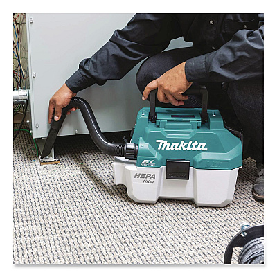 LXT 18 V Li-Ion HEPA Dust Extractor/Vacuum (Tool Only), 2 gal Tank Capacity, Black/Teal/White (XCV11Z)