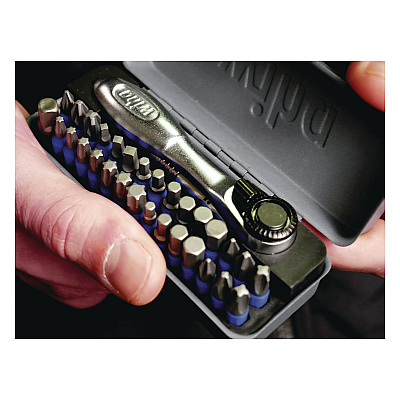 32-Piece GoBox TerminatorBlue Impact Bit Set with Mini Ratchet (76889)