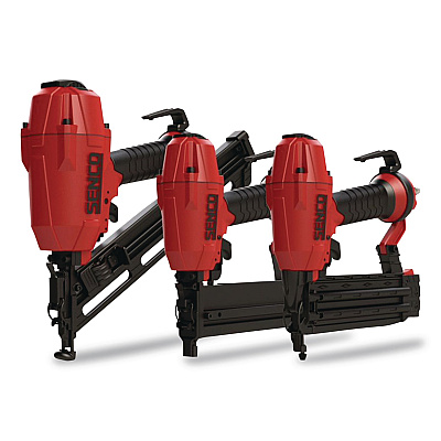 Three-Tool Pneumatic Finish Combo Kit with Angled Finish Nailer, Brad Nailer and Stapler (10S0001N)
