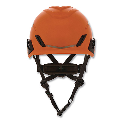 MSA V-Gard H1 Safety Helmet, Vented, Brimless, Fas-Trac III Pivot Ratchet Suspension, One Size Fits Most (6.5 to 8), Orange (10194789)