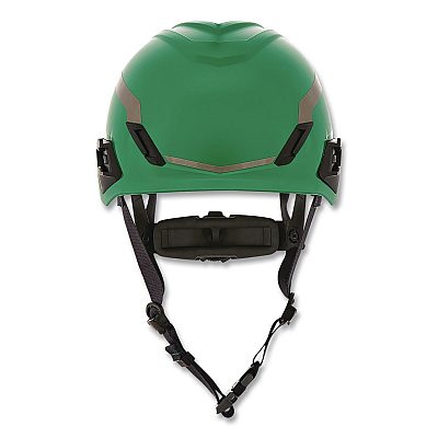 MSA V-Gard H1 Safety Helmet, Brimless, Fas-Trac III Pivot Ratchet Suspension, One Size Fits Most (6.5 to 8), Green (10194794)