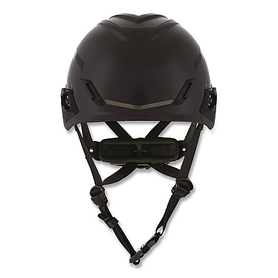 MSA V-Gard H1 Safety Helmet, Brimless, Fas-Trac III Pivot Ratchet Suspension, One Size Fits Most (6.5 to 8), Black (10194798)