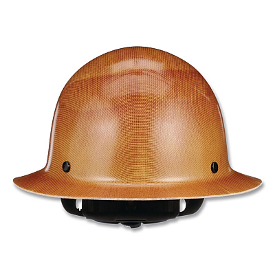 MSA Skullgard Protective Hard Hats, Full Brim, Fas-Trac III Ratchet Suspension, One Size Fits Most (6.5 to 8), Natural Tan (475407)