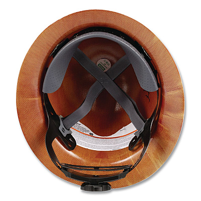 MSA Skullgard Protective Hard Hats, Full Brim, Fas-Trac III Ratchet Suspension, One Size Fits Most (6.5 to 8), Natural Tan (475407)