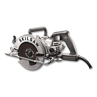 7-1/4" Aluminum Worm Drive Circular Saw with Carbide Blade, 0 to +51 Degree Bevel Range, 24 T Blade (SPT77W01)