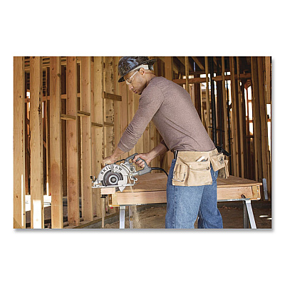 7-1/4" Aluminum Worm Drive Circular Saw with Carbide Blade, 0 to +51 Degree Bevel Range, 24 T Blade (SPT77W01)