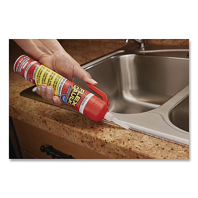 Flex Caulk Hi-Performance Hybrid Caulk, 6.6 oz Aerosol Can, Dries Clear, 4/Carton (CFSCLRR675)