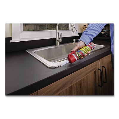 Flex Caulk Hi-Performance Hybrid Caulk, 6.6 oz Aerosol Can, Dries Clear, 4/Carton (CFSCLRR675)