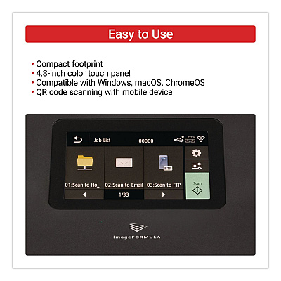 Canon imageFORMULA DR-S350NW, 600 dpi Optical Resolution, 60-Sheet Auto Document Feeder (6897C002)
