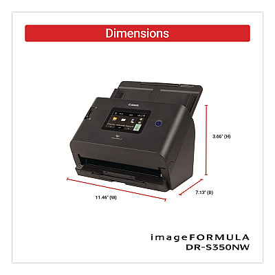 Canon imageFORMULA DR-S350NW, 600 dpi Optical Resolution, 60-Sheet Auto Document Feeder (6897C002)