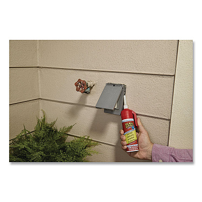 Flex Caulk Hi-Performance Hybrid Caulk, 4.6 oz Aerosol Can, Dries White, 4/Carton (CFSWHTR100)