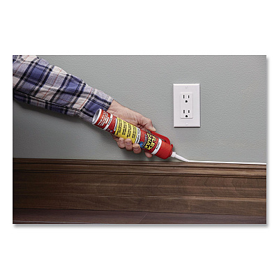 Flex Caulk Hi-Performance Hybrid Caulk, 9 oz Aerosol Can, Dries White, 4/Carton (CFSWHTR675)
