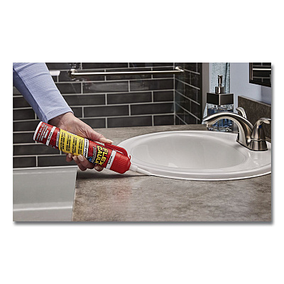 Flex Caulk Hi-Performance Hybrid Caulk, 9 oz Aerosol Can, Dries White, 4/Carton (CFSWHTR675)