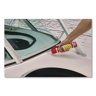 Flex Caulk Hi-Performance Hybrid Caulk, 9 oz Aerosol Can, Dries White, 4/Carton (CFSWHTR675)