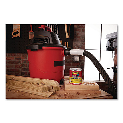 Flex Super Wide Duct Tape, 4" Core, 39 mil Thick, 4.6" x 20 ft, White, 6/Carton (DTWHTR4620)