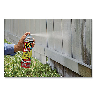 Flex Seal Liquid Rubber Sealant Coating MAX Aerosol, 17 oz Aerosol Can, Dries White, 4/Carton (FSMAXWHT24)