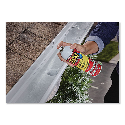 Flex Seal Liquid Rubber Sealant Coating Aerosol, 14 oz Aerosol Can, Dries White, 6/Carton (FSWHTR20)