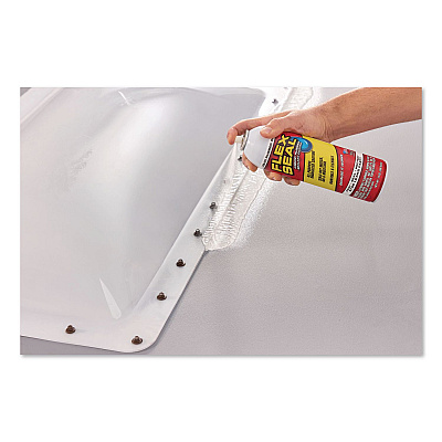 Flex Seal Liquid Rubber Sealant Coating Aerosol, 14 oz Aerosol Can, Dries White, 6/Carton (FSWHTR20)