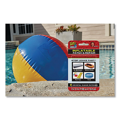 Flex Seal Inflatable Patch and Repair, 3" x 4", Clear, 8/Carton (KITPVC3X44)