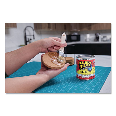 Flex Seal Liquid Rubber Sealant Coating Liquid, 16 oz Can, Dries Clear, 6/Carton (LFSCLRR16)
