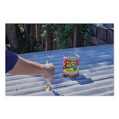 Flex Seal Liquid Rubber Sealant Coating Liquid, 32 oz Can, Dries Clear, 6/Carton (LFSCLRR32)