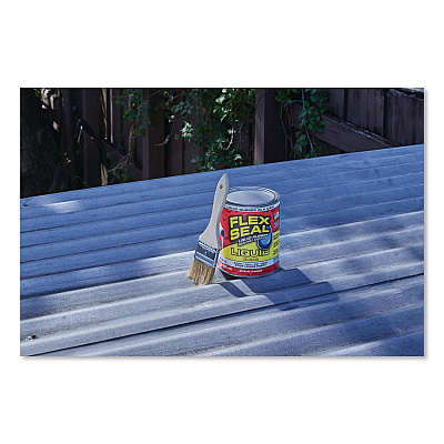 Flex Seal Liquid Rubber Sealant Coating Liquid, 32 oz Can, Dries Clear, 6/Carton (LFSCLRR32)