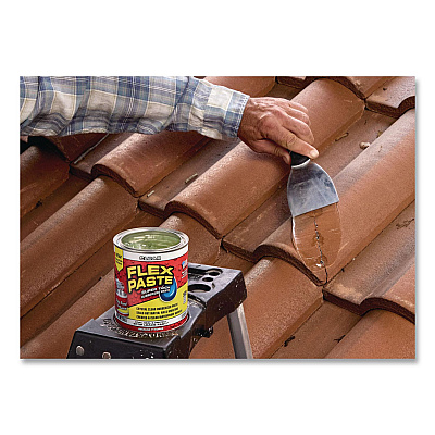 Flex Paste Super Thick Rubberized Paste, 26 oz Can, Dries Clear, 4/Carton (PFSCLRR32)