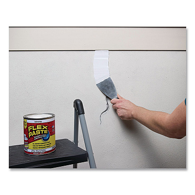 Flex Paste Super Thick Rubberized Paste, 3 lb Can, Dries White, 4/Carton (PFSWHTR32)