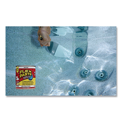 Flex Paste Super Thick Rubberized Paste, 3 lb Can, Dries White, 4/Carton (PFSWHTR32)
