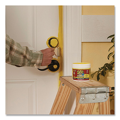 Flex Seal Liquid Flood Protection, 10 oz Can, Dries Yellow, 4/Carton (RLSYELR12)