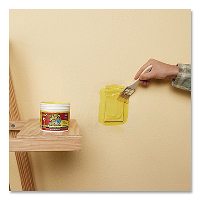 Flex Seal Liquid Flood Protection, 10 oz Can, Dries Yellow, 4/Carton (RLSYELR12)