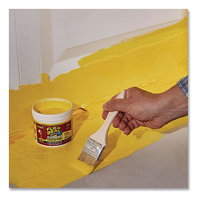 Flex Seal Liquid Flood Protection, 10 oz Can, Dries Yellow, 4/Carton (RLSYELR12)