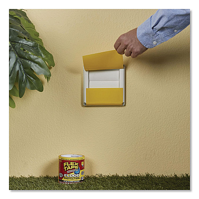 Flex Tape Removable Rubberized Waterproof Flood Protection Tape, 3.75" x 20 ft, Yellow, 6/Carton (RTSYELR0420)