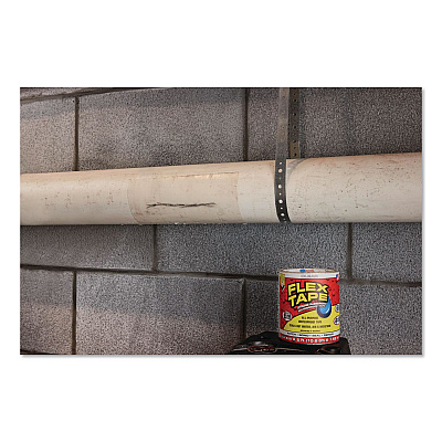 MAX Strong Rubberized Waterproof Tape, 4" Core, 39 mils Thick, 4" x 25 ft, Clear, 3/Carton (TFSMAXCLR04)