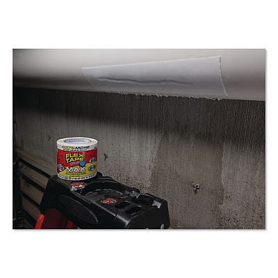 MAX Strong Rubberized Waterproof Tape, 4" Core, 39 mils Thick, 4" x 25 ft, White, 3/Carton (TFSMAXWHT04)