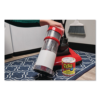 Flex Tape Strong Rubberized Waterproof Tape, 4" Core, 39 mil Thick, 4" x 5 ft, White, 4/Carton (TFSWHTR0405)