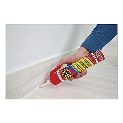 Flex Caulk Hi-Performance Silicone Caulk, 6.5 oz Aerosol Can, Dries White, 4/Carton (US600WHT200)