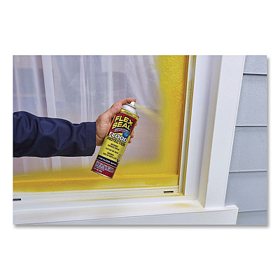 Removable Rubber Sealant Coating Flood Protection Spray, 10 oz Aerosol Can, Dries Yellow, 6/Carton (RFSYELR16)