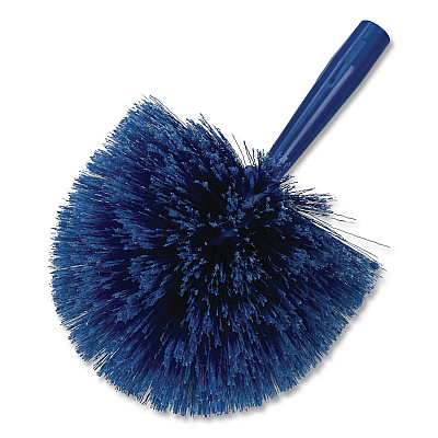 Carlisle Flo-Pac Round Duster with Soft Flagged PVC Bristles, 7", Blue, Dozen (36340414DZ)
