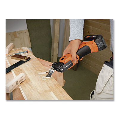 MULTIMASTER AMM 700 Max AS Cordless Oscillating Multi-Tool (Tool Only), Variable Speed with Saw Blade (71293662090)