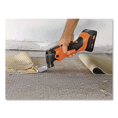 MULTIMASTER AMM 500 AS 2 Ah Cordless Oscillating Multi-Tool Kit, Variable Speed, with 12 Pieces (71293865090)