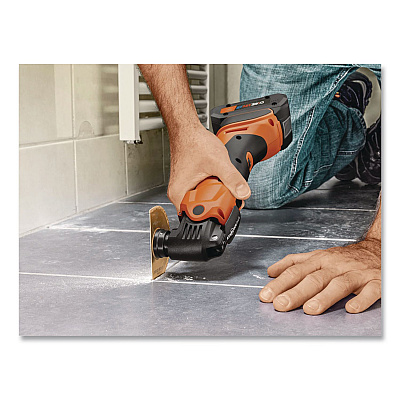 MULTIMASTER AMM 500 AS 2 Ah Cordless Oscillating Multi-Tool Kit, Variable Speed, with 12 Pieces (71293865090)