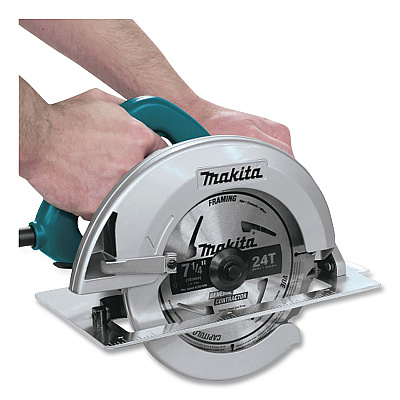 5007F 7.25" Circular Saw, 5,800 RPM, Bevel Range, 24 T Blade