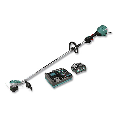40V max XGT Lithium-Ion Brushless 15" Cordless String Trimmer Kit, (Reconditioned), 68.25" Length, Teal/Black/Silver (GRU01M1R)