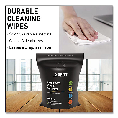 Surface Care Wipes, 1-Ply, 6 x 8, Fresh Scent, White, 800 Wipes (GRI5RW1)