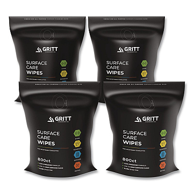 Surface Care Wipes, 1-Ply, 6 x 8, Fresh, White, 800/Pack, 4 Packs/Carton (GRI5RW4)